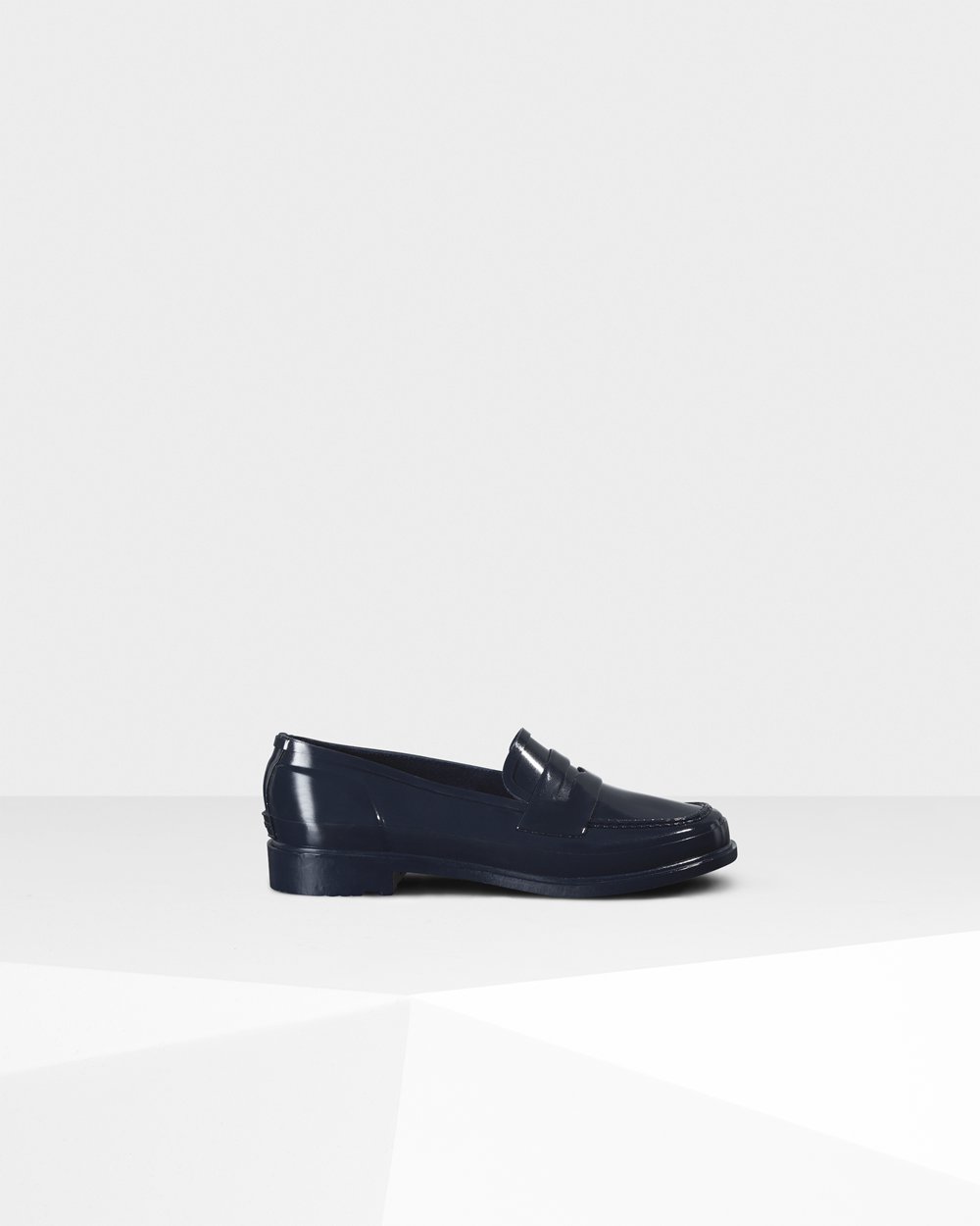 Women Hunter Original Gloss Penny | Loafers Navy | NZ-68549-QASX